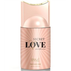 Дезодорант-спрей Prive SECRET LOVE POUR FEMME Парфюмированный для женщин с цветочно-фруктовым ароматом, 250 мл.