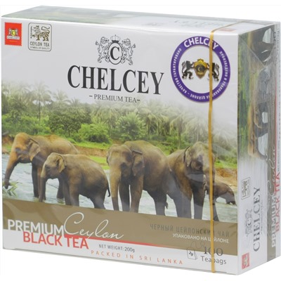 CHELCEY. Premium Ceylon black карт.пачка, 100 пак.