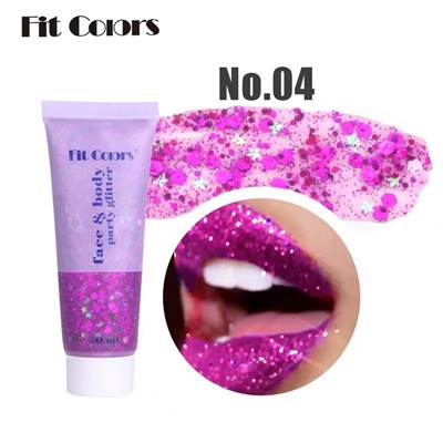 Fit Colors Набор глиттеров для лица, тела и волос Party Glitter