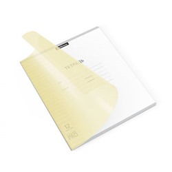 Тетрадь  12л линия с пластиковой обложкой Классика CoverPrо Pastel желтая 56341 ErichKrause