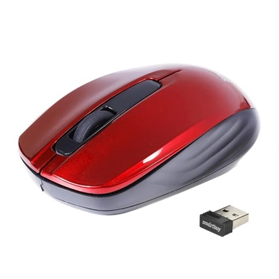 Мышь оптическая беспроводная Smart Buy SBM-332AG-R ONE 332 (red)