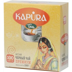 KAPURA. Черный чай карт.упаковка, 100 пак.