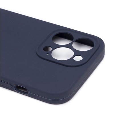 Чехол-накладка ORG Soft Touch с закрытой камерой для "Apple iPhone 13 Pro" (dark blue)