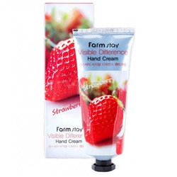 Крем для рук Farm Stay Visible Difference Strawberry