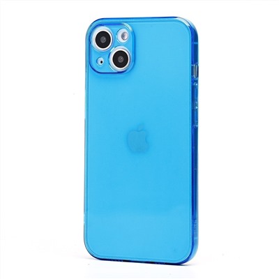 Чехол-накладка - SC344 для "Apple iPhone 13" (transparent/blue) (232045)