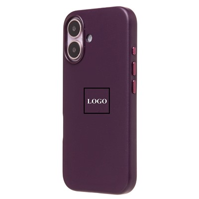 Чехол-накладка ORG SM002 экокожа SafeMag для "Apple iPhone 16" (mulberry) (234505)