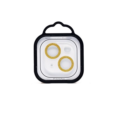 Защитное стекло для камеры - СG06 для "Apple iPhone 15/15 Plus" (yellow) (231388)