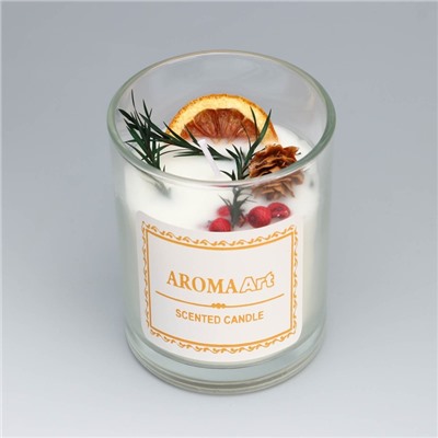 Свеча ароматическая "Aroma Art", стратсная самба, круглая, 8х10,5 см