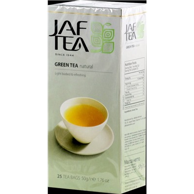 JAF TEA. Зеленый чай карт.пачка, 25 пак.