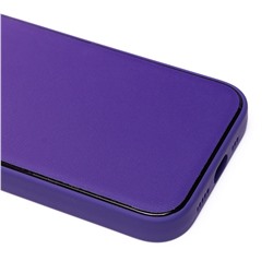 Чехол-накладка - PC084 экокожа для "Apple iPhone 14 Pro" (dark violet)