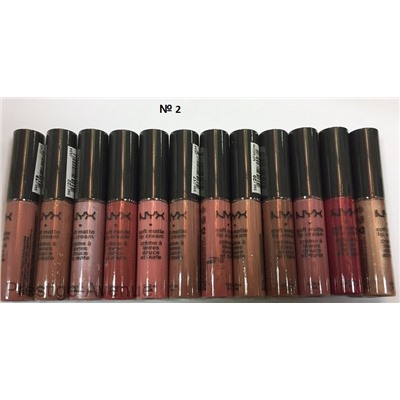 Жидкая помада NYX Soft Matte Lip Cream 8 ml (упак. 12 шт)