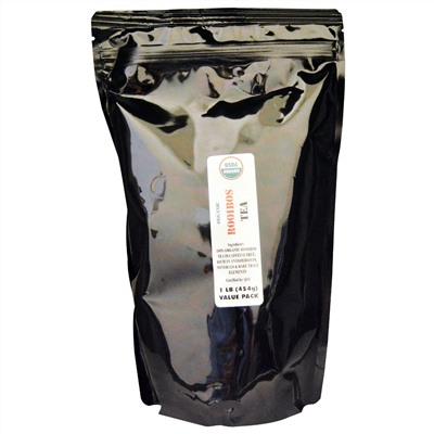 J&R Port Trading Co., Organic Rooibos Tea (Органический чай ройбуш), без кофеина, 454 г (1 фунт)