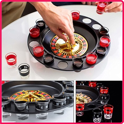 Набор для игры "Пьяная Рулетка" Drinking Roulette Set (16 стопок)