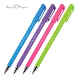 Ручка шариковая 0.5 мм "SlimWrite.SPECIAL" синяя (4 цвета корпуса) 20-0007 Bruno Visconti