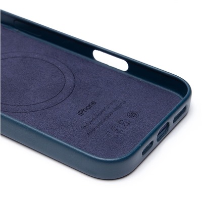 Чехол-накладка ORG SM002 экокожа SafeMag для "Apple iPhone 16 Pro Max" (pacific blue) (234504)