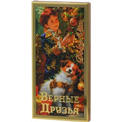 Dolche Vita. Новый год. Шоколад Верные друзья (темный) 100 гр. карт.упаковка