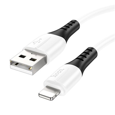 Кабель USB - Apple lightning Hoco X82 (повр.уп)  100см 2,4A  (white)