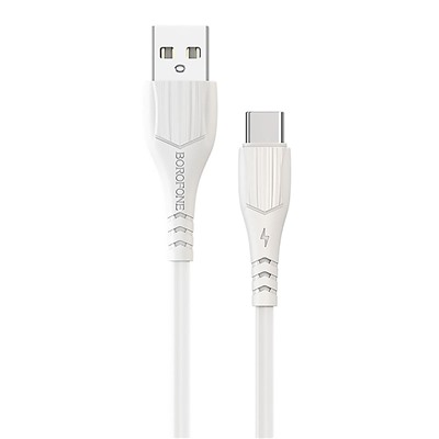 Кабель USB - Type-C Borofone BX37 Wieldy (повр. уп)  100см 3A  (white)