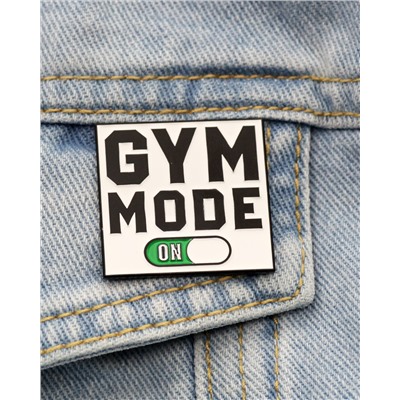 Металлический значок "Gym Mode"