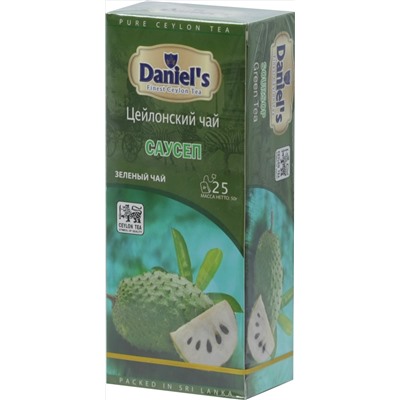 Daniel's. Soursop Green Tea 50 гр. карт.пачка, 25 пак.