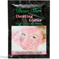 Маска для лица Dear She Dazzling Glitter Peel Off Facial Mask - розовая