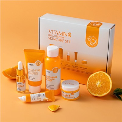 (ДЕФЕКТ КОРОБКИ) Набор уходовой косметики с витамином С из 5 средств Laikou Vitamin C Skincare Set