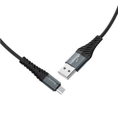 Кабель USB - micro USB Hoco X38 Cool Charging  100см 2,4A  (black)