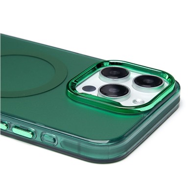 Чехол-накладка - SM025 SafeMag для "Apple iPhone 15 Pro Max" (green) (232079)