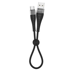 Кабель USB - Type-C Borofone BX32 Munificent  25см 3A  (black)