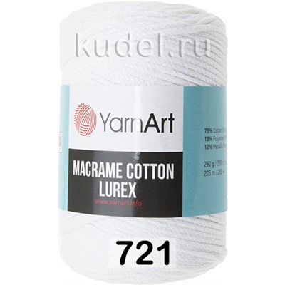 Пряжа Yarnart Macrame Cotton Lurex