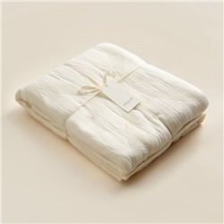 Плед SL Home Cotton 210*240 см, муслин/жаккард, 100% хлопок