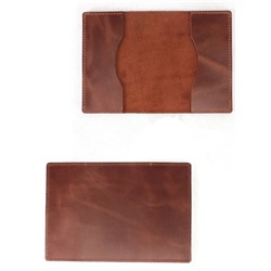 Обложка для паспорта Croco-П-1100 натуральная кожа коричневый тем пулл-ап (219)  244006