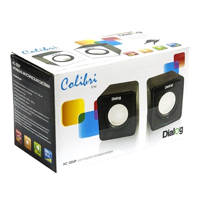 Компьютерная акустика Dialog Colibri AC-02UP 2.0 (black)