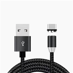 Кабель USB - Type-C - T600 магнитный (тех. уп)  100см 2A (black)