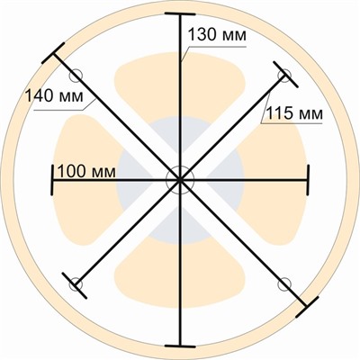 Вентиляционный клапан, D=10см, основание металл